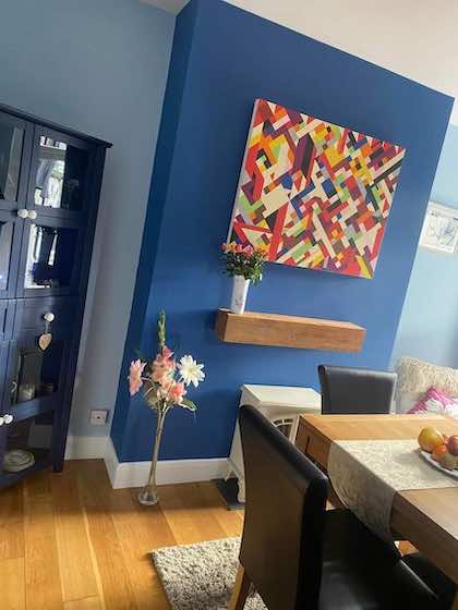 full painting and decorating with featured wall for customer boston lincolnshire